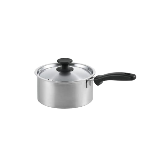 Maruyama Content Saucepan, 18cm, 2.3L, with Measuring Plate, CO3-18K, Induction and Gas Stove Compatible, Stainless Steel, One-Handed, Flat Bottom, Ma