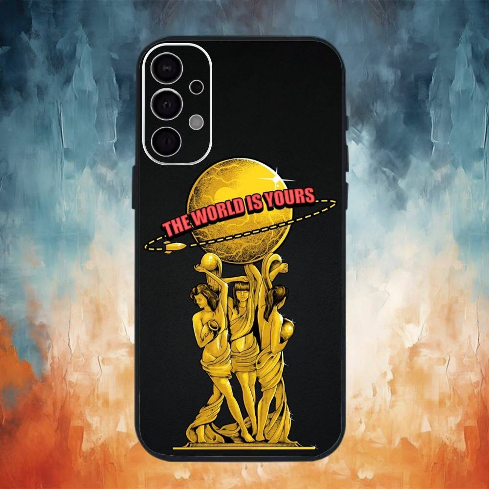 Classic Movie S-Scarface Phone Case For Samsung S26,25,24,23,22,30,21,10,9,Ultra,Plus,Lite Black Soft Case