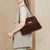 New Mailard Shoulder Bag Retro Commuting Tote Flip Leather Light Luxury Underarm High-quality Women
