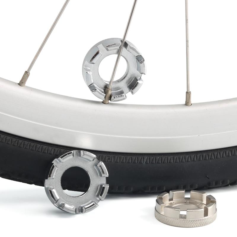 Bicycle Spoke Nipple Wrench Stainless Steel 8 Way Durable Portable Hand Tools MTB Road Bike Spoke Wrench Cycling Accessories