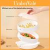 Microwave Safe Double Layer Steaming Basket Food Grade Plastic Steamer Tray For Home Cooking