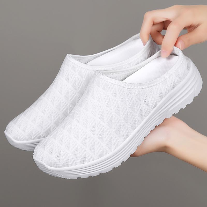 Women's shoes large size slippers new casual shoes summer fashion versatile single shoes breathable sandals women's