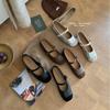 2025 Autumn and Winter New Round Head with Soft Bottom Shallow Mouth Versatile Commuter Work Ballet Women's Single Shoes