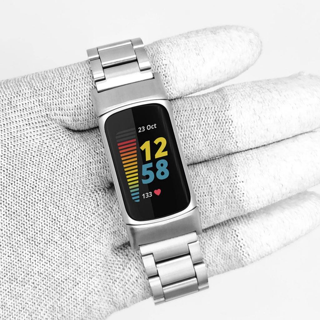 Nerezový řemínek pro Fitbit Charge 6 5 Příslušenství k náramku Kovový Nastavitelný náramek correa Náramek Fitbit Charge 5 6 Řemínky