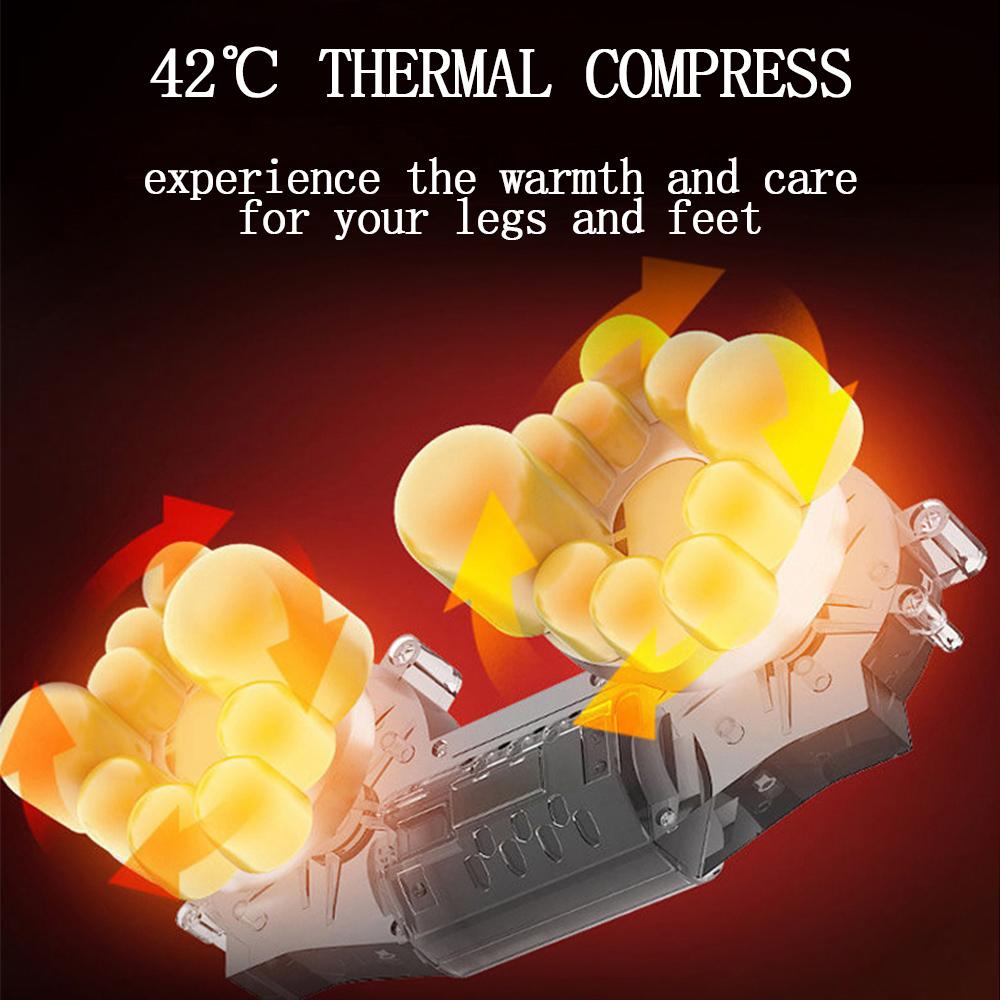 Foot Massager with Heat Shiatsu Kneading Rolling for Relaxation Arm Leg Calf Massager Machine Promotes Blood Circulation