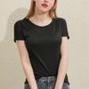 Women's Fashion Round Neck Short Sleeve Top T-Shirt Short Bottoming Shirt