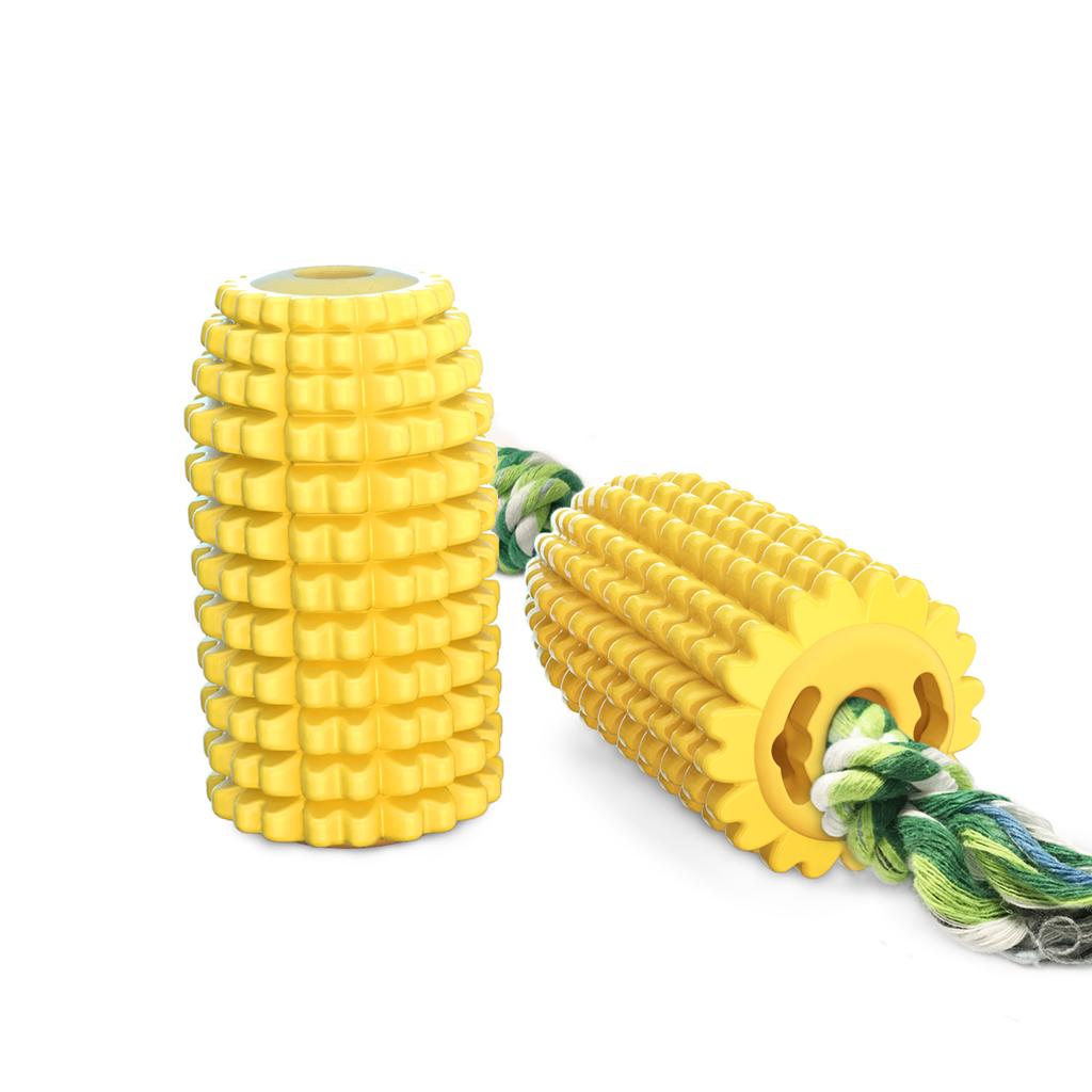 Pet Supplies Manufacturer Company New Arrival Bestseller Corn Toothbrush Chew Stick Dog Toy Ball
