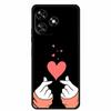 Funda For Oukitel C51 Case Cute Cartoon Cat Black Silicone Soft Phone Case For Oukitel C51 Back Cover Cases C 51 Coque 6.8" Capa