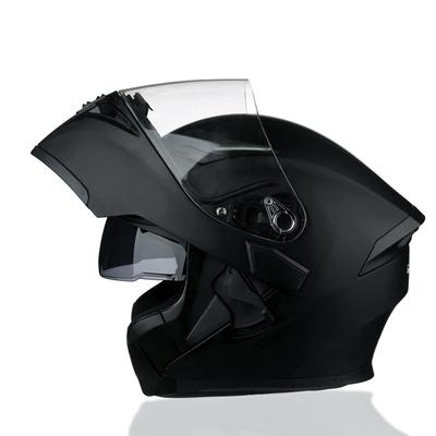 Kaski Całą Twarz Jiekai Kaski Motocyklowe Bezpieczny Podwójny Daszek Flip Up Kask Casque Moto Racing 4 Sezon Motocykl MOTO Kask