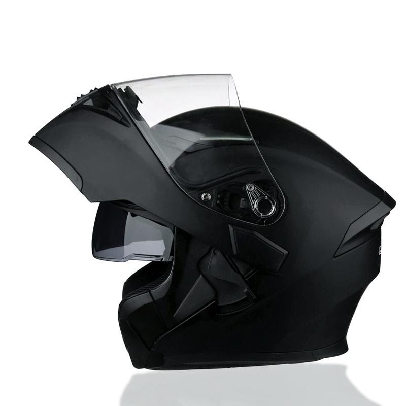 Full Face Helmets Jiekai Motorcycle Helmets Safe Double Visor Flip Up Helmet Casque Moto Racing 4 Season Motor Cycle MOTO Helmet