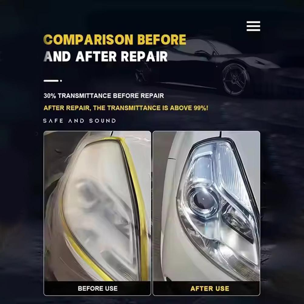 Car Headlight Scratch Repair Fluid Car Lamp Crystal Plating Solution Renovation Atomization Cleaning Agent Polishing Kit