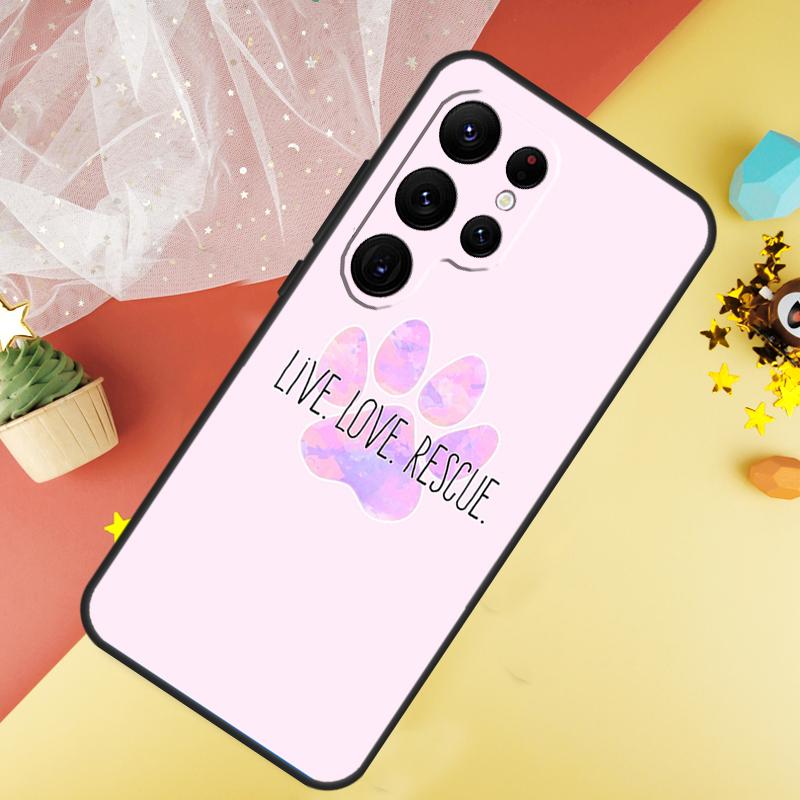 Cat Dog Paw Design Case For Samsung Galaxy S23 Ultra S24 S22 S20 S21 FE Note 10 20 Ultra S8 S9 S10 Plus Cover