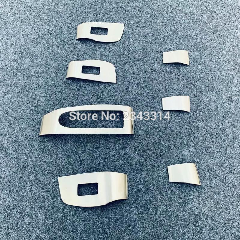 For Right Hand Drive Vehicle For Mazda 3 Car Armrest Window Switch Lift Cover Trims Auto Styling Accessories 7pcs