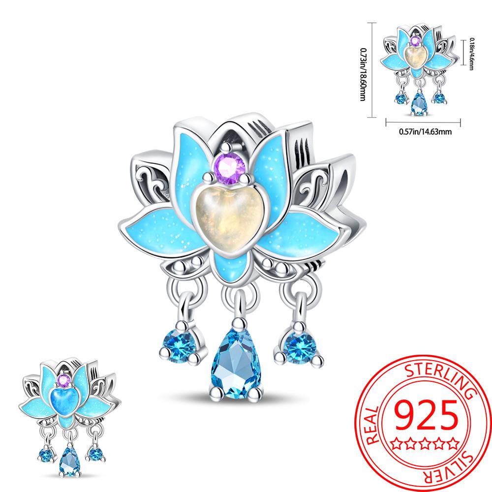 Noctilucent Copper Marine Organism Flowers Firefly Star Moon Build Pendant Bead Fit Bracelet Necklaces Party Gifts