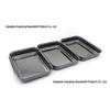 Stainless Steel Rectangular Divided BBQ and Sauce Dipping Plate