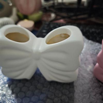 1pc Creative Bow Pen and Toothbrush Holder | Plastic, Freestanding, Ideal for Bedroom and Bathroom Decor, Bathroom Accessories