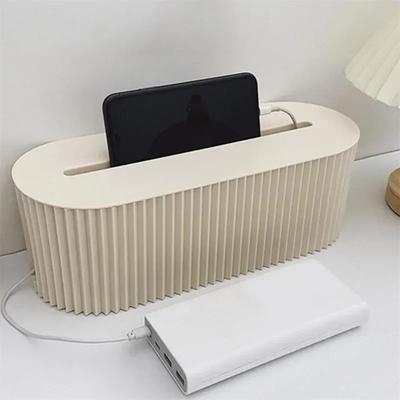 İskandinav Fiş Kurulu saklama kutusu Kablo Tel Organizatör Vaka Soket Kablosuz WiFi Router Bilezik Masaüstü Veri Hattı Fiş Tutucu Raf