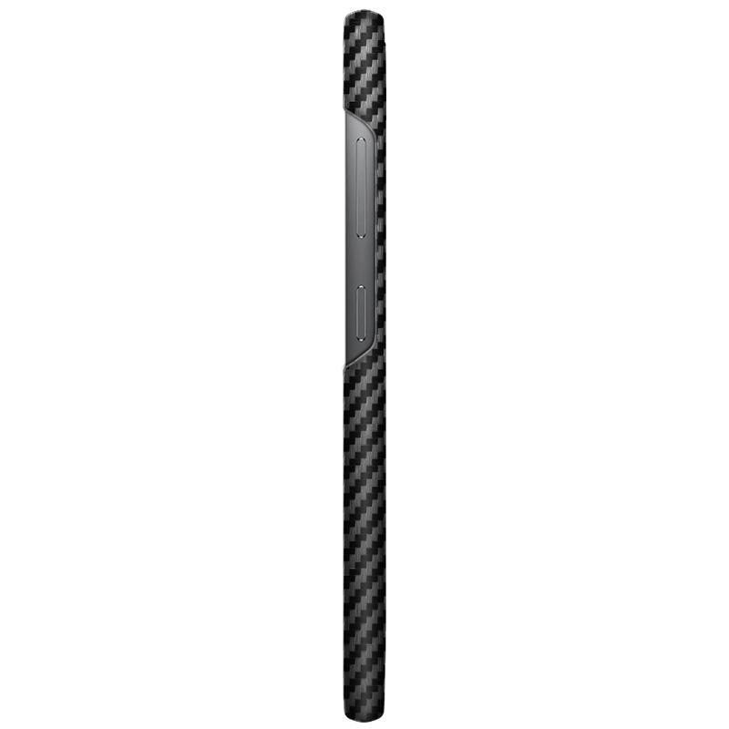 IMAK Ruiyi Series for Samsung Galaxy S23 PU Leather+PC Phone Case Carbon Fiber Texture Back Cover