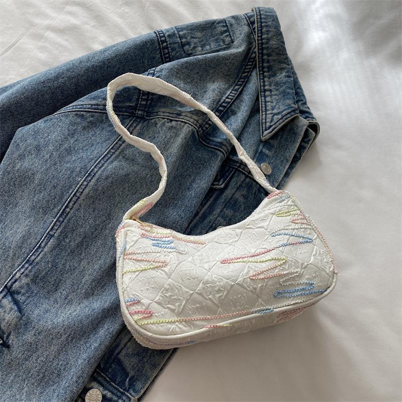 Nylon Dumpling Bag Fashion Messenger Small Bag Women's Versatile Shoulder Bag Autumn and Winter Fashion Temperament Underarm Bag Women