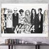 Nana Punk Rock Black  Pink Anime Collage Tapestry Wall Hanging Art Decor for Bedroom Otaku Cozy Study Space Decor