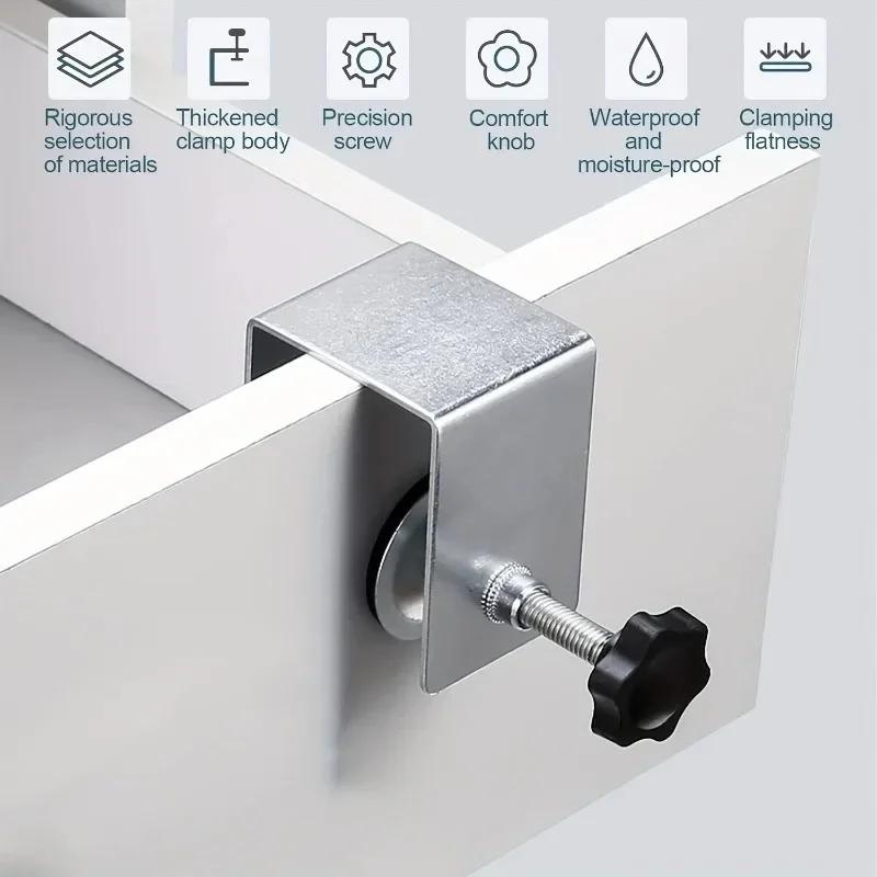 Dřevoobráběcí zásuvka montážní spona ocelová pevná fixační nástroj ve tvaru G, dřevoobráběcí děrovací ozdobný nástroj f svorka