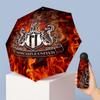 Newcastle United Football Pattern Printed Mini 5 Folds 8 Ribs Compact Umbrella Windproof Waterproof Lightweight Portable Folding