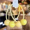 Cream Color Hair Ties Korean Style High Elasticity Ponytail Holders for Girls Kids Cute Headwear Non Damage