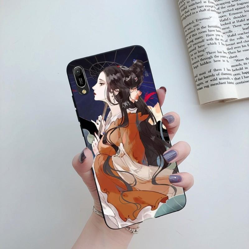 Ancient Beauty Phone Case For Huawei Mate 40 30 20 10 Pro Lite Nova 9 8 5T Y7p Y7 Soft Black Phone Cover