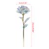 Gold Foil Artificial Colorful Rose Flower for Valentines Day Mothers Day Durable