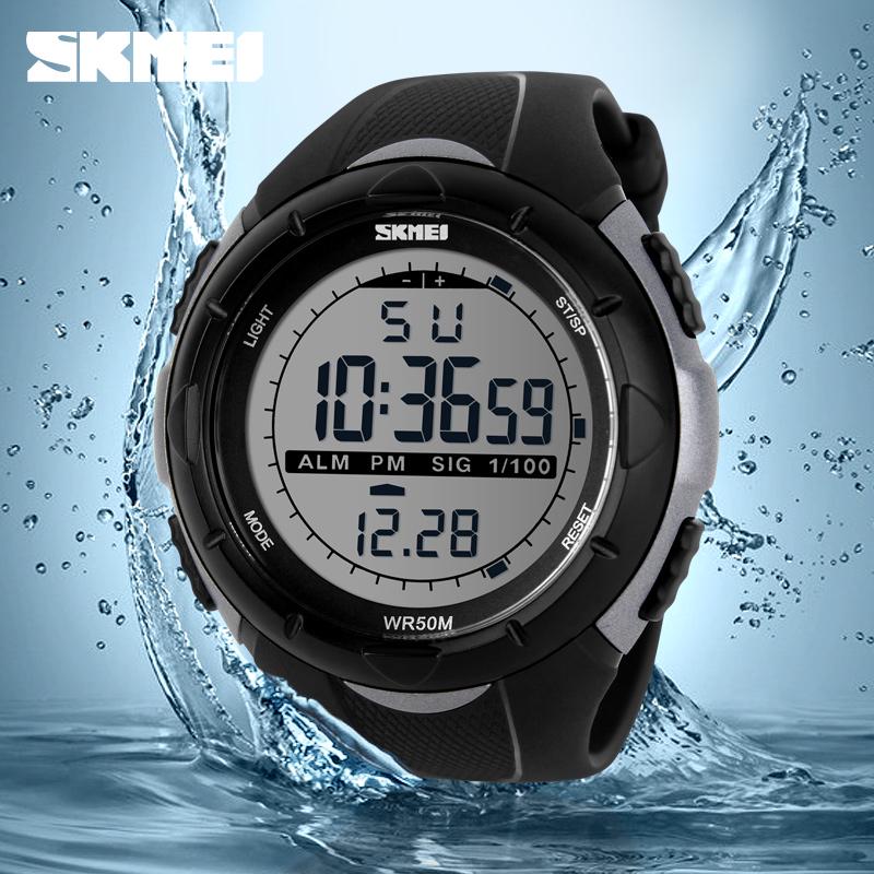 SKMEI 1025 reloj hombre Fashion Simple Sport watch Men Military Watches Alarm Clock Shock Resistant Waterproof Digital Watch