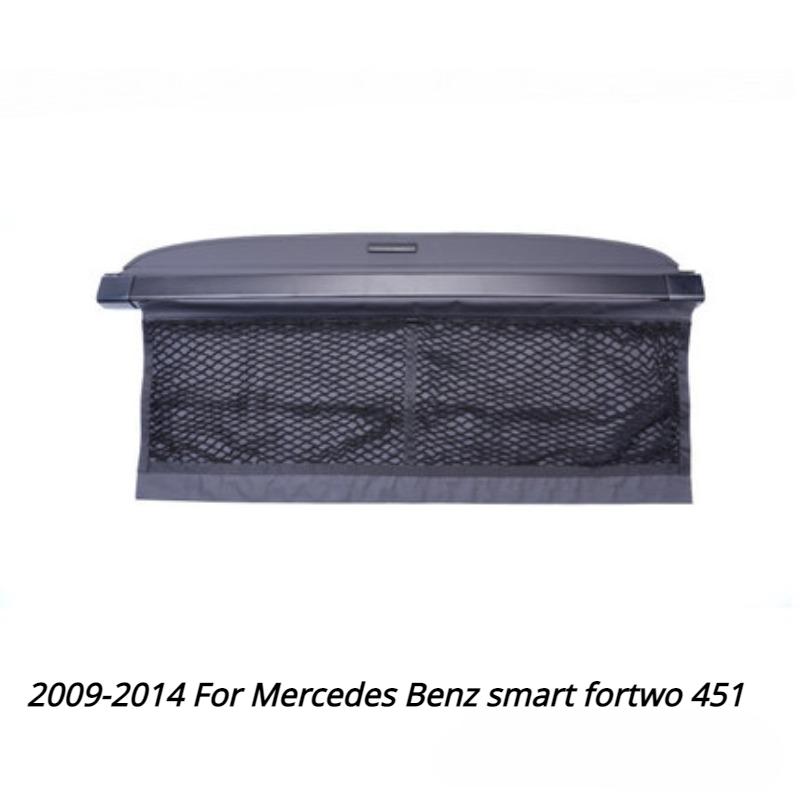For Mercedes Benz Smart Fortwo 451 Accessories Forfour 453 Stowing Tidying Trunk Cover Curtain Aluminum Alloy Canvas