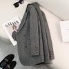 Retro Elegant Women's Long Sleeve Suit Jacket Casual Loose Fit Korean Style Autumn Winter New Arrival plus Size Casual Top