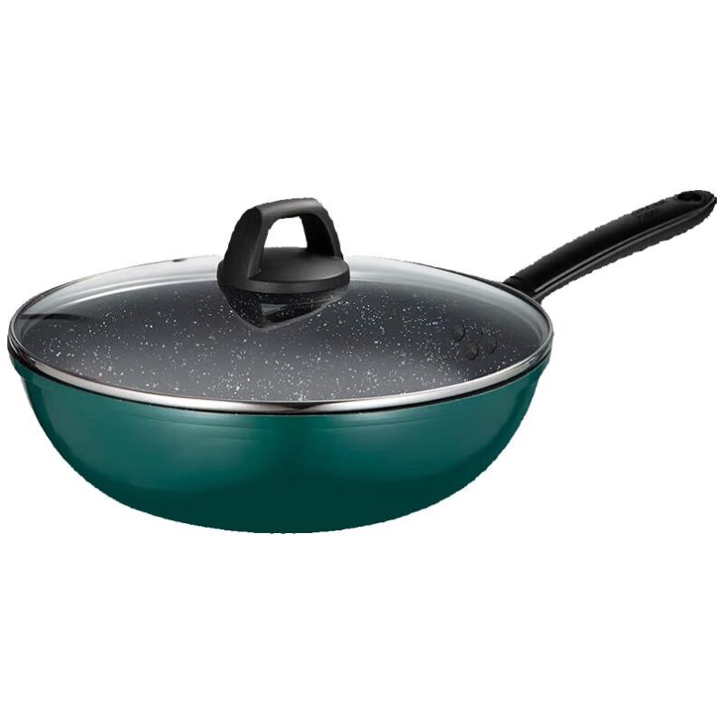COOKER KING 28cm Non-stick Flat Bottom Wok