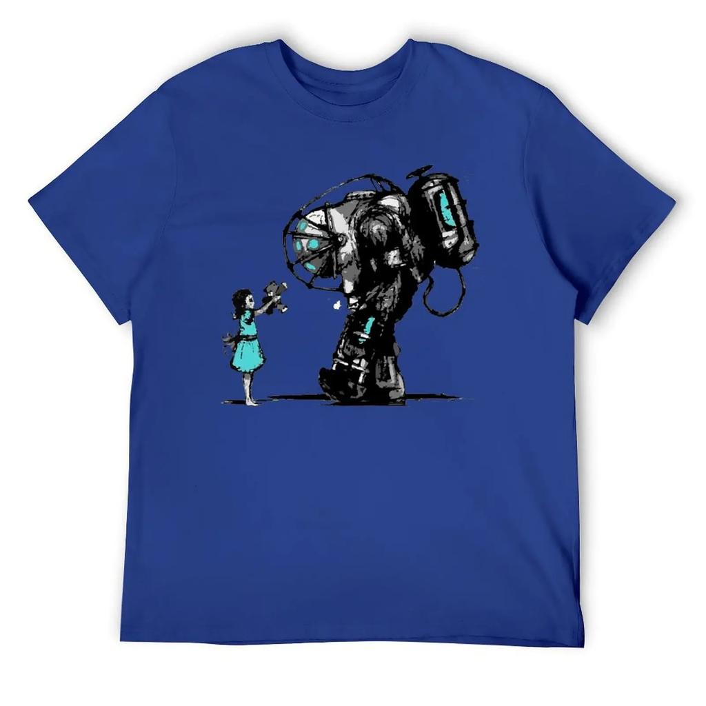 Rundhals BioShock Z T-Shirt Bewegung T-Shirt Niedlich Lustig Geek Fitness US-Größe