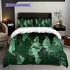 Vintage Maritime Adventure Map Three-piece Set (1 * Duvet Cover + 2 * Pillowcase, Without Core) 2D Flat Christmas Birthday Gift