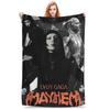 Lady Gaga Mayhem New Album Music Blankets Multi-function Flannel Throw Blanket for Couch Bedding Travel Throws Bedspread Quilt