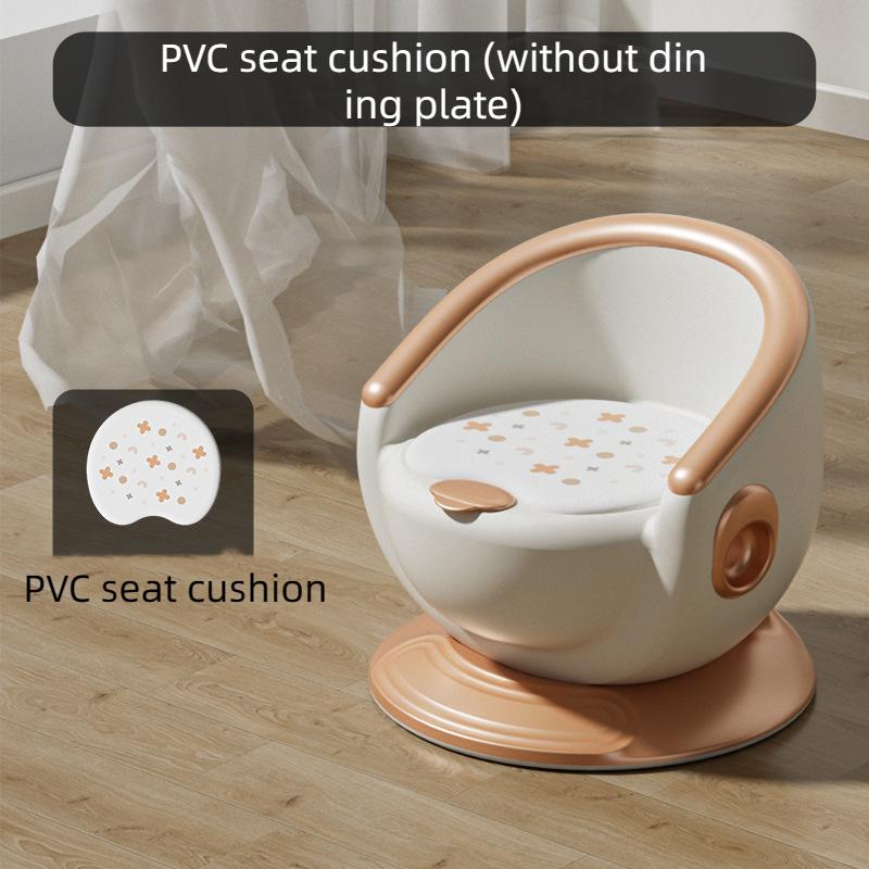 Детский табурет, детская скамейка, обеденный стол, удобное и мягкое сиденье, утолщенный детский стульчик, домашний стул со спинкой, детский обеденный стульчик A золотой фото