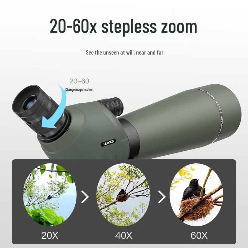 Leaysoo 20-60x80 Chaser High Power Monocular Telescope