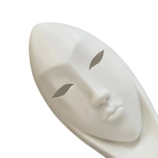Abstract Face Art Desk Statue 3D Printed Minimalist Modern Face Sculpture for Home Office Desktop Shelf Mantel TV Stand Decor