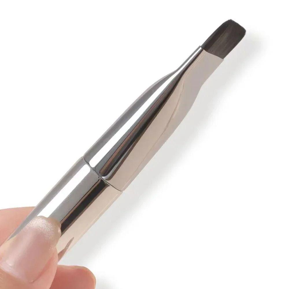 Bare Skin Flat Head Ultra-thin Concealer Brush Korean Foundation Brush  Makeup Facial Mask