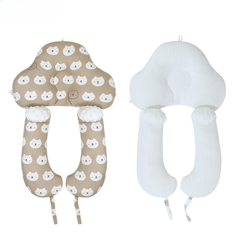 Multifunctional Baby Shaping Pillow: Corrects Head Deviation, Detachable, Washable, Anti-Startle, Breathable Cartoon Design