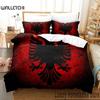 3D Print Republika Shqiptare Bedding Set Duvet Cover Bed Set Quilt Cover Pillowcase Comforter King Queen Size Boys Adult Bedding