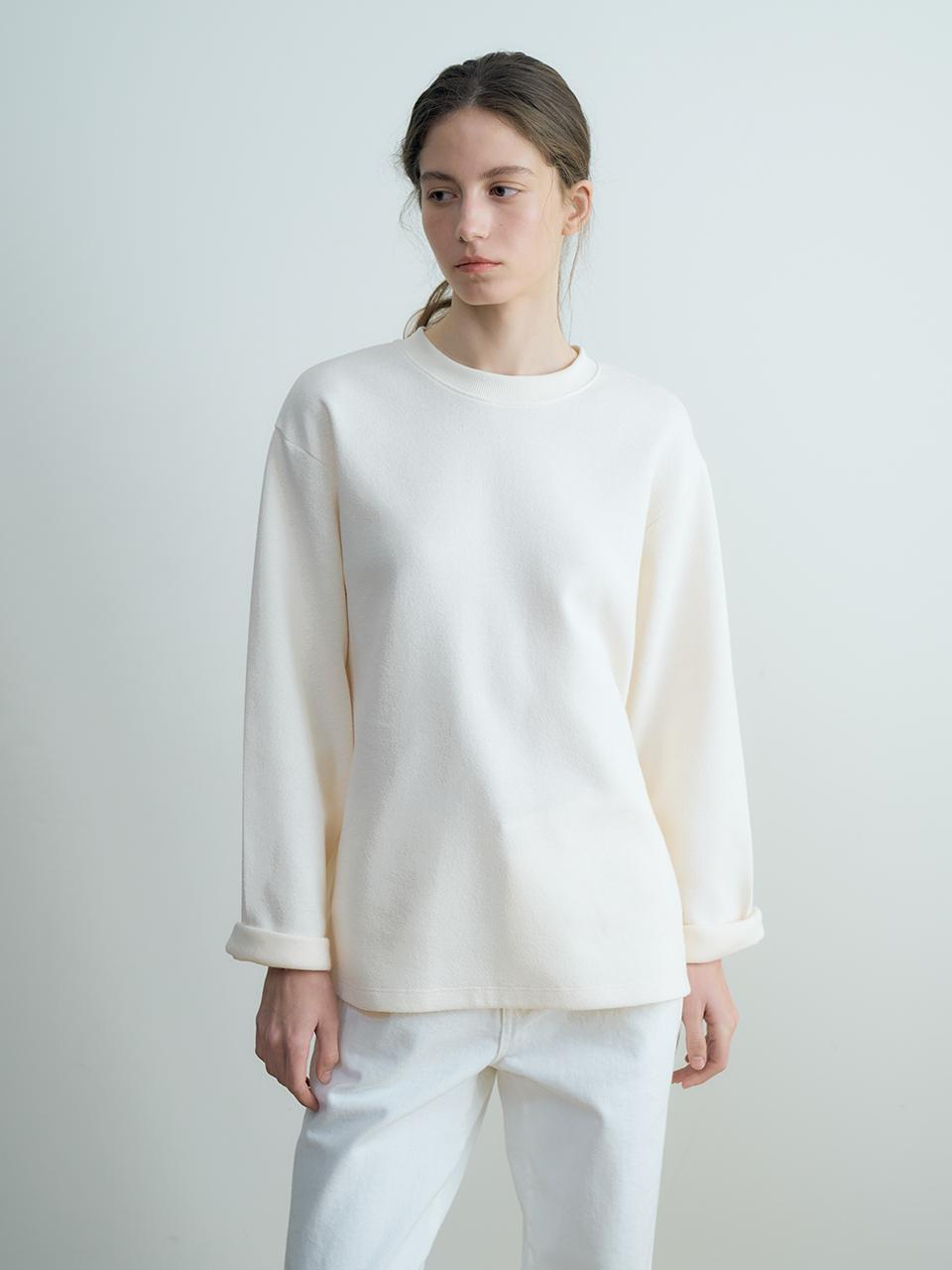 Verbom Terry Logo T-Shirt_Ivory Ivory