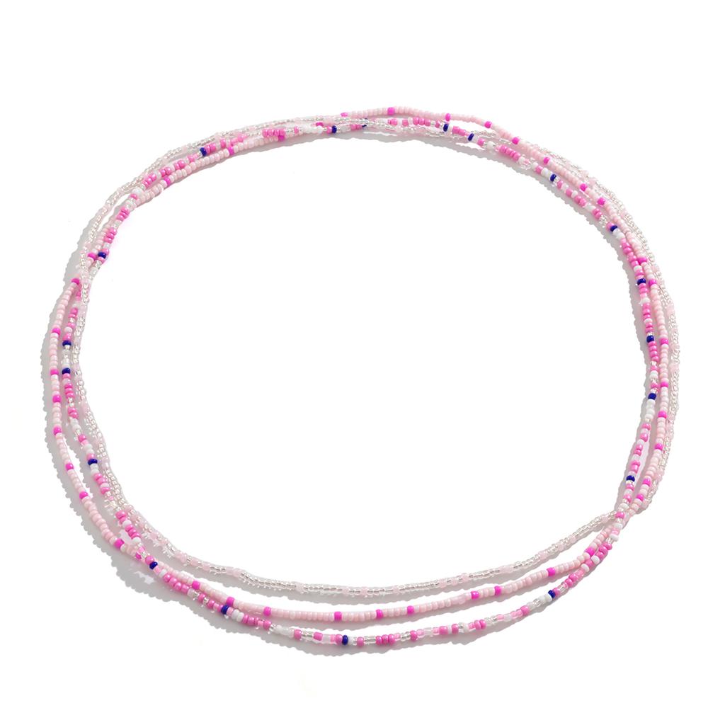 PuRui 3pcs/set Bohemia Seed Acrylic Beads Waist Chain for Women Sexy Colorful Belly Body Chain Zircon Bikinis Party Club Girls