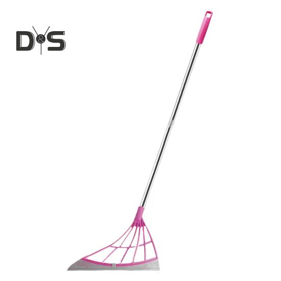 Silicone Broom Set Floor Cleaning Rubber Broom Multifunctional Broom Sweeper Ergonomic Design 45 Degree Bevel Broom