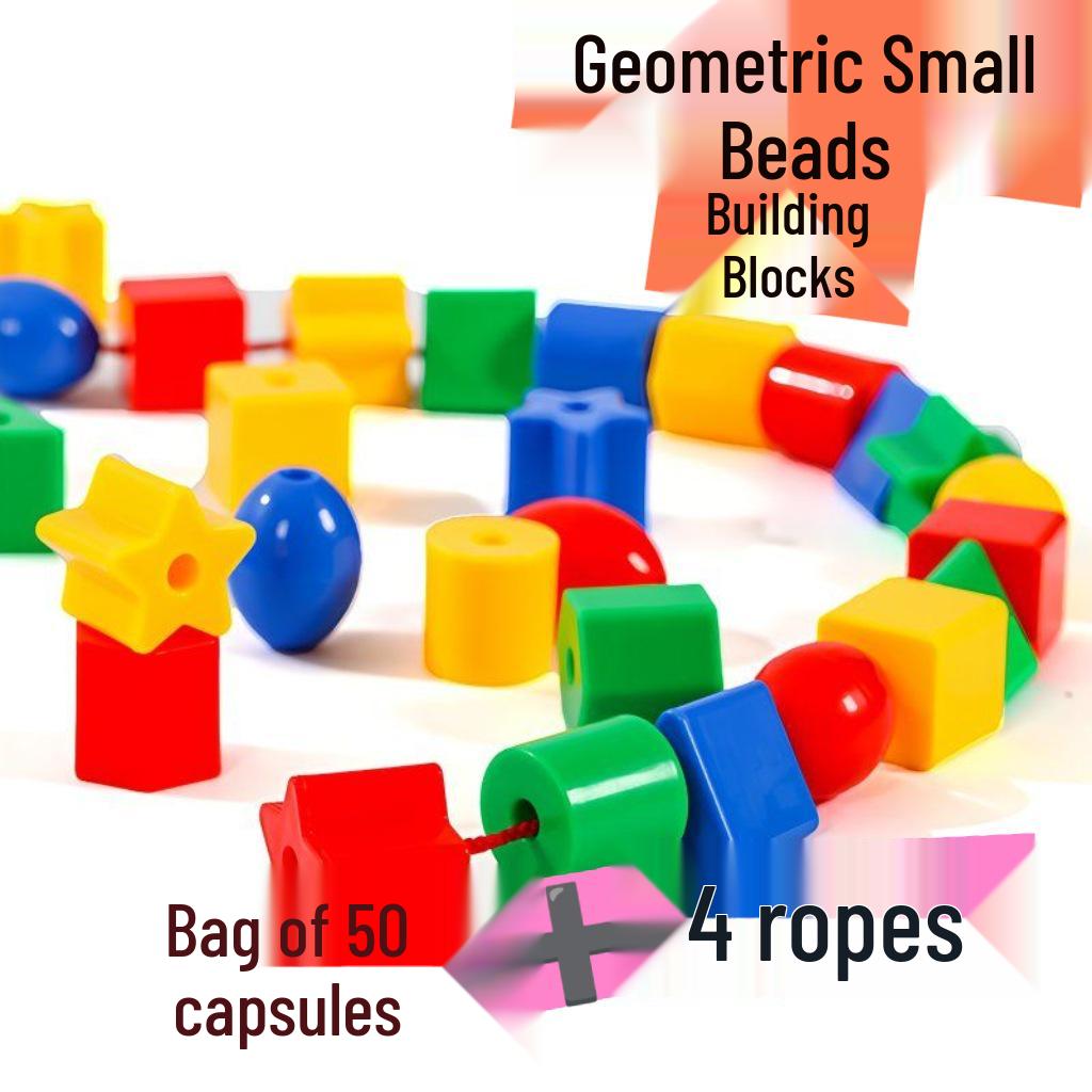 Educational Beading & Building Blocks - Threading Beads for Fine Motor Skills & Early Learning