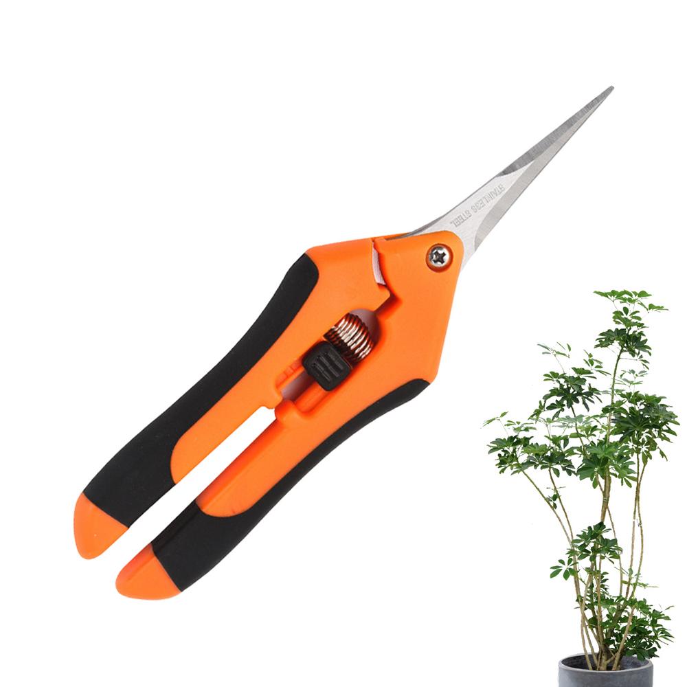 

Садовые инструменты Садовые ножницы из нержавеющей стали Обрезка с мягкой ручкой Садовые ножницы Ручной резак Сбор фруктов