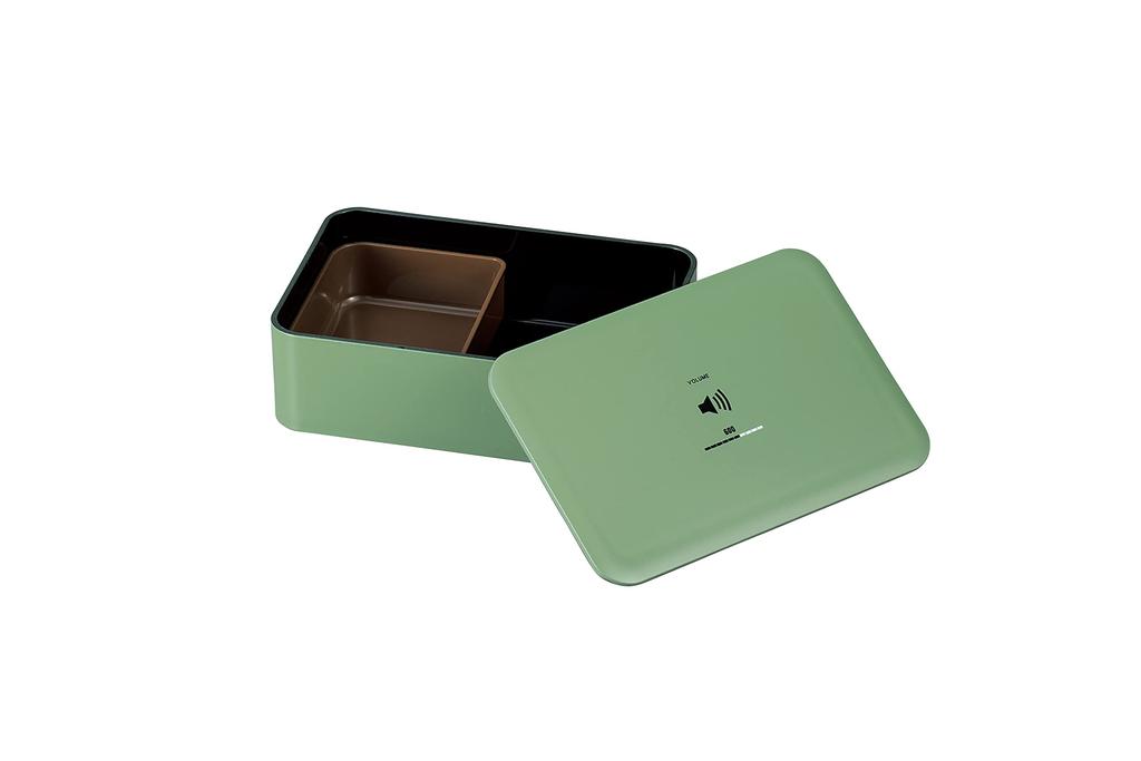 Tatsumiya HAKOYA Lunch Made in Japan "VOLUME" Box, Single-Layer Lunch, Small, 600ml, Green, 303285,