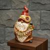 Waterproof Gnome Ornament Happy Thanksgiving Figurine, Sunflower Maple Leaf Statue, Cartoon Statue Dwarf Sculpture for Harvest Autumn Table