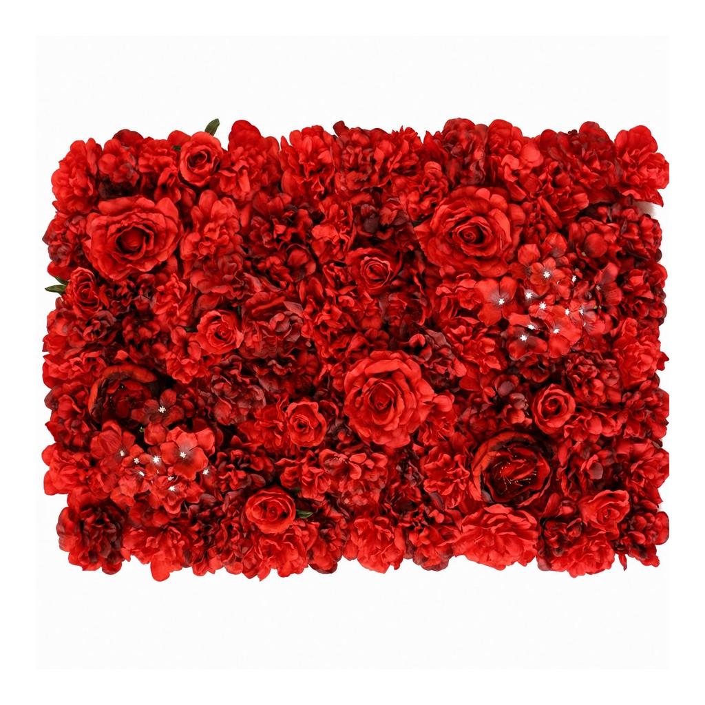 Artificial Floral Wall Panel Rectangular Blossom Indoor